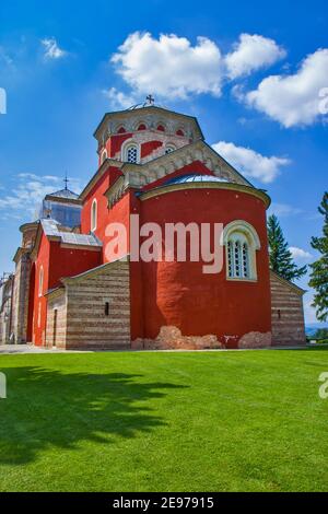 Zica monastery near Kraljevo in Serbia Stock Photo