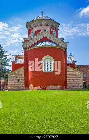 Zica monastery near Kraljevo in Serbia Stock Photo