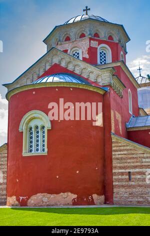 Zica monastery near Kraljevo in Serbia Stock Photo