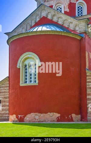 Zica monastery near Kraljevo in Serbia Stock Photo