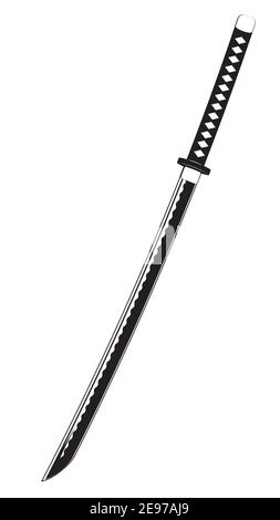 Traditional samurai weapon, Japanese katana sword design Stock Vector Image & Art - Alamy
