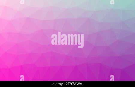 Abstract pink polygonal or triangular pattern background. Stock Photo