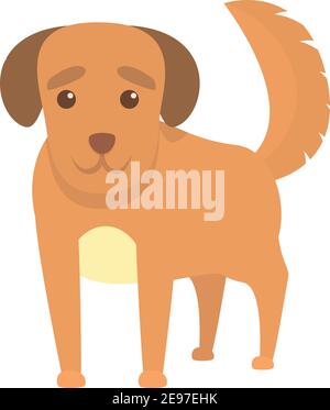 Playful dog ready icon. Cartoon of playful dog ready vector icon for ...