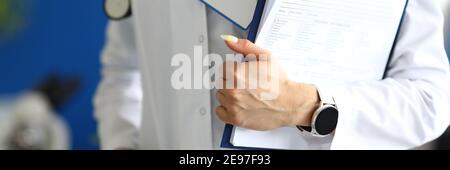 Qualified medic worker in office Stock Photo