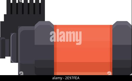 Pneumatic compressor icon. Cartoon of pneumatic compressor vector icon for web design isolated on white background Stock Vector