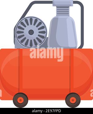 Equipment compressor icon. Cartoon of equipment compressor vector icon for web design isolated on white background Stock Vector