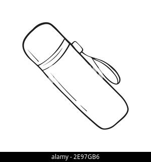 Thermos bottle icon. Outline thermos bottle vector icon for web design  isolated on white background Stock Vector Image & Art - Alamy