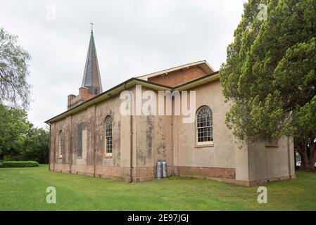 A rear view of the 1837-1841 St Peters Anglican church in Richmond, New South Wales, Australia Stock Photo