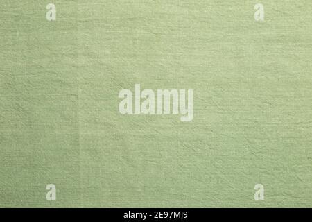 Natural green fabric texture background Stock Photo