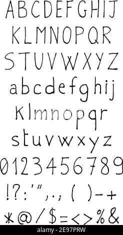 Isolated vector percentage numbers handwritten lettering modern brush ...