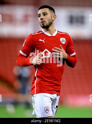Barnsley's Conor Chaplin during the Sky Bet Championship match at Oakwell, Barnsley. Stock Photo