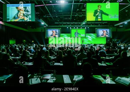 Johannesburg, South Africa - August 21, 2018: Corporate delegates in large Conference hall for Think Sales Leadership Convention Stock Photo