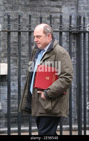 London, England, UK. 3rd Feb, 2021. UK Secretary fo Defence arrives at Downing Street to meet Prime Minister Boris Johnson ahead of Prime Minister's question session in the House of Commons. Credit: Tayfun Salci/ZUMA Wire/Alamy Live News Stock Photo