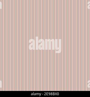 Vector seersucker pink striped seamless pattern background. Classic preppy shirting vertical stripe repeat backdrop. Pastel textural fabric style Stock Vector
