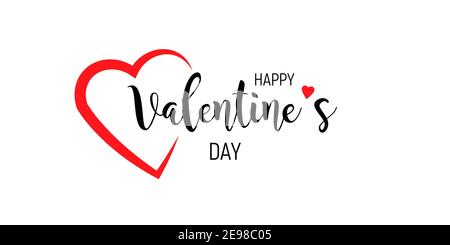 Happy Valentines Day vector illustration. Stock Vector