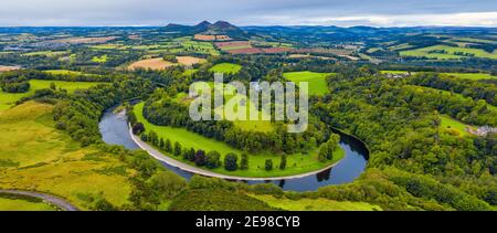 Scott's view, Eildon Hills, Scottish Borders, Scotland, UK Stock Photo