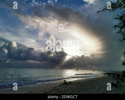 Cloud formations Miami Beach Barbados Oistins Stock Photo