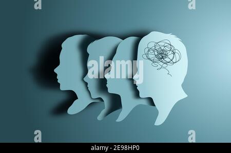 People sharing common problems together through talking therapy. Mindfulness vector illustration Stock Vector