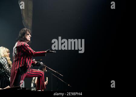 Alice Cooper performing his Halloween Night of Fear at Wembley Arena, London Stock Photo