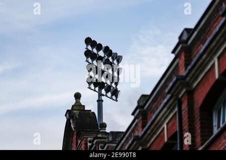 Craven Cottage, London, UK. 3rd Feb, 2021. English Premier League Football, Fulham versus Leicester City; General view of Craven Cottage from outside the ground Credit: Action Plus Sports/Alamy Live News Stock Photo