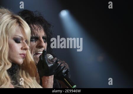 Alice Cooper performing his Halloween Night of Fear at Wembley Arena, London Stock Photo