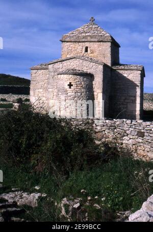 Cossoine, Sardinia, Italy. Santa Maria Iscalas country church (scanned from colorslide) Stock Photo