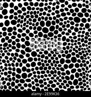 Abstract black and white background. Seamless pattern with animals print for wallpaper, web page, textures, card, postcard, faric, textile. Ornament Stock Vector