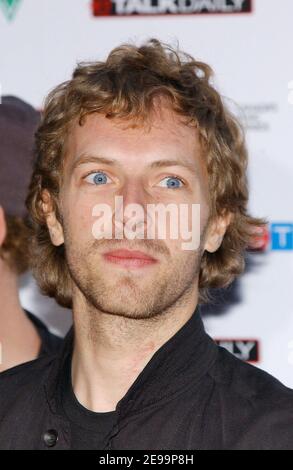 Lead singer Chris Martin of Coldplay arrives at the 2006 Juno Awards ceremony, held at the Wolrd Trade Center in Halifax, Canada, on Sunday, April 2, 2006. Photo by Nicolas Khayat/ABACAPRESS.COM Stock Photo