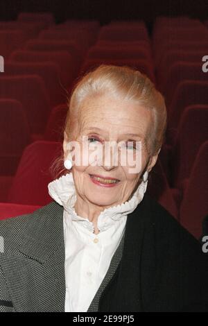 French actress Simone Valere and her husband actor Jean Desailly received a tribute on April 3, 2006 from French culture minister Renaud Donnedieu de Vabres at the Madeleine theater in Paris with a screening of a documentary to be broadcast by France 5 Channel on next April 9. Photo by Denis Guignebourg/ABACAPRESS.COM Stock Photo