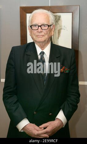 French fashion designer Pierre Cardin attends the closing ceremony of the 1st international festival of 'Cinema, Costumes et Modes' at l'Espace Pierre Cardin in Paris, France on April 4, 2006. Photo by Laurent Zabulon/ABACAPRESS.COM. Stock Photo