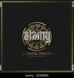 OY Initial Letter Luxury Logo template in vector for Restaurant, Royalty, Boutique, Cafe, Hotel, Heraldic, Jewelry, Fashion and other vector illustrat Stock Vector