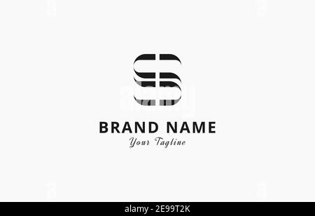 Letter S SS Logo Modern Vector Template suitable for personal and business company brand Stock Vector