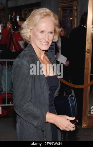 Actress Glenn Close arrives at the opening night of 'Festen' held at the Music Box Theatre on Broadway, in New York, NY, USA on Sunday, April 9, 2006. Photo by Nicolas Khayat/ABACAPRESS.COM Stock Photo