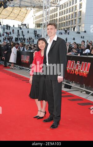 Anh Dao Traxel and her husband Emmanuel attend to the French Premiere 'Mission Impossible III' on UGC Defense Theater near of Paris, France, on April 26, 2006. Photo by Gaetan Mabire/ABACAPRESS.COM Stock Photo