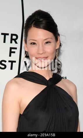 Lucy Liu arrives at the 5th Annual Tribeca Film Festival premiere of 'Freedom's Fury' held at the Loews Village theatre in New York, Ny, USA on April 27, 2006. Photo by Nicolas Khayat/ABACAPRESS.COM Stock Photo