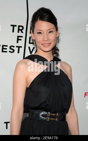 Lucy Liu arrives at the 5th Annual Tribeca Film Festival premiere of 'Freedom's Fury' held at the Loews Village theatre in New York, Ny, USA on April 27, 2006. Photo by Nicolas Khayat/ABACAPRESS.COM Stock Photo
