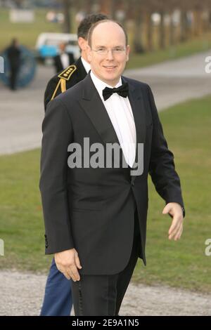 File photo : Prince Albert II of Monaco arrives at the private pre-birthday of Carl XVI Gustaf of Sweden in Drottningholm Palace on April 29, 2006. Prince Albert II’s reign 10th anniversary is being celebrated in the principality on July 11, 2015. Photo by Nebinger/Orban/ABACAPRESS.COM Stock Photo