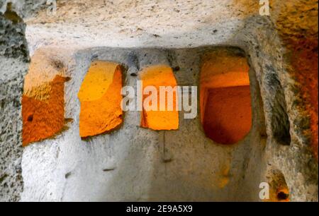 The underground city of Kaimakly consists of 8 tiers. Four are available to visit. Very impressive. Turkey Stock Photo