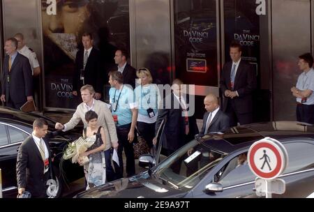 'Da Vinci code' cast member, French actress Audrey Tautou arrives in Cannes for the 59th Cannes Film Festival, Southern France, on May 16, 2006. Photo by Giancarlo Gorassini/ABACAPRESS.COM Stock Photo