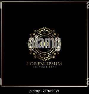 OQ Initial Letter Luxury Logo template in vector for Restaurant, Royalty, Boutique, Cafe, Hotel, Heraldic, Jewelry, Fashion and other vector illustrat Stock Vector