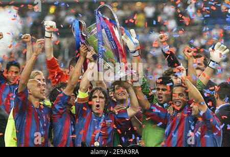 【激レア】FINALE UEFAチャンピオンズリーグ　2006 ボール ジャンク Barcelona's team celebration after winning the UEFA