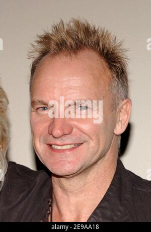 Sting attends the opening party for the New Jivamukti Yoga School in New York, NY, USA, on May 17, 2006. Photo by Nicolas Khayat/ABACAPRESS.COM Stock Photo