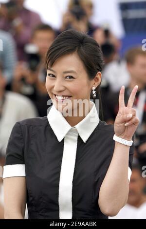Hao Lei poses during the photocall for 'Summer Palace' film directed by Lou Ye during the 59th Cannes Film Festival, in Cannes, France, on May 18, 2006. Photo by Hahn-Nebinger-Orban/ABACAPRESS.COM Stock Photo