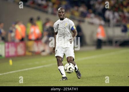 Ghana's Stephen Appiah during the World Cup 2006, Group E, USA vs Ghana ...