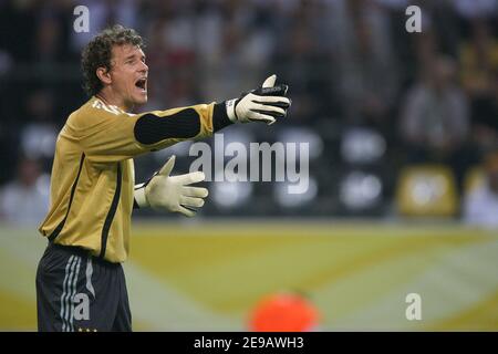 Germany's goalkeeper Jens Lehmann during the World Cup 2006, Germany vs Poland at the Signal Iduna Park stadium in Dortmund, Germany on 14, 2006. Germany won 1-0. Photo by Gouhier-Hahn-Orban/Cameleon/ABACAPRESS.COM Stock Photo