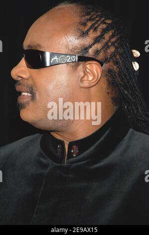 Stevie Wonder attends a ceremony in celebration of Roberta Flack's life ...