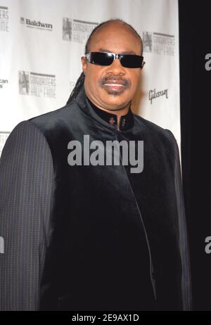 Stevie Wonder attends a ceremony in celebration of Roberta Flack's life ...