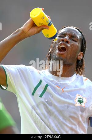 Ivory Coast's Didier Drogba in action during the World Cup 2006, Netherlands vs Ivory Coast at the Gootlieb Daimler Stadion in Stuttgart, Germany on 16, 2006. Netherlands won 2-1. Photo by Gouhier-Hahn-Orban/Cameleon/ABACAPRESS.COM Stock Photo