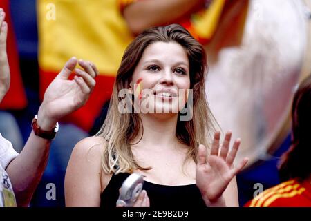 Spain's fan during the World Cup 2006, Second round, France vs Spain at the AWD-Arena stadium in Hanover, Germany on June 27, 2006. France won 3-1. Photo by Christian Liewig/ABACAPRESS.COM Stock Photo