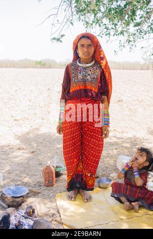 Gujarat India Fakirani woman from Kutch district Stock Photo